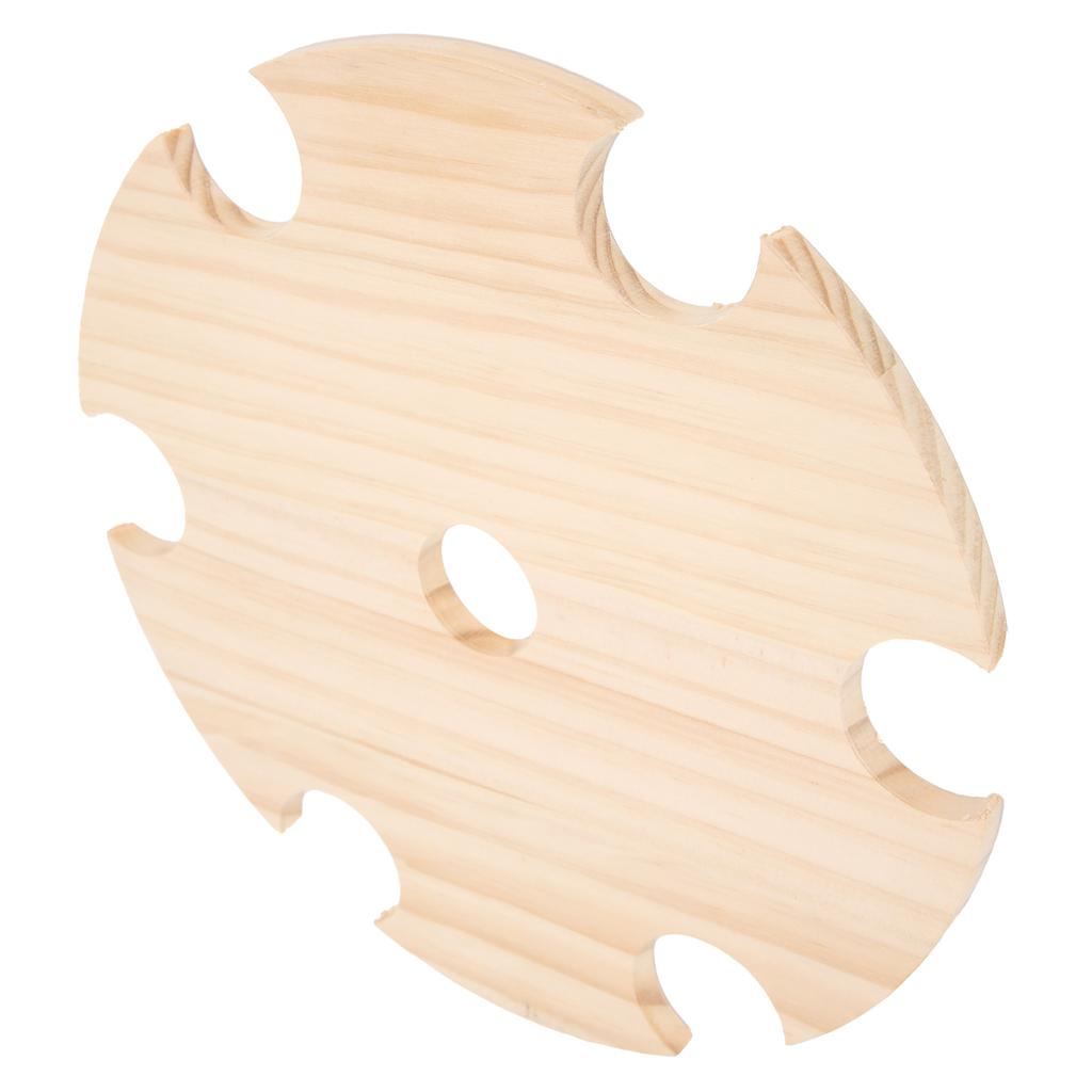 Wooden Wine Glass Drying Rack and Bottle Holder Wine Storage for 6 Glass And 1 Wine Bottle