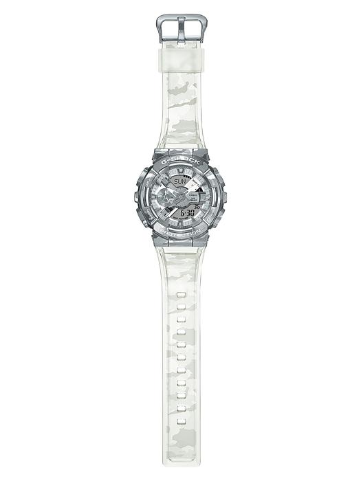 Casio Мужские часы G-SHOCK из нержавеющей стали, водонепроницаемость 200 м, аналоговые, ударопрочные, кварцевые, GM-110SCM-1A