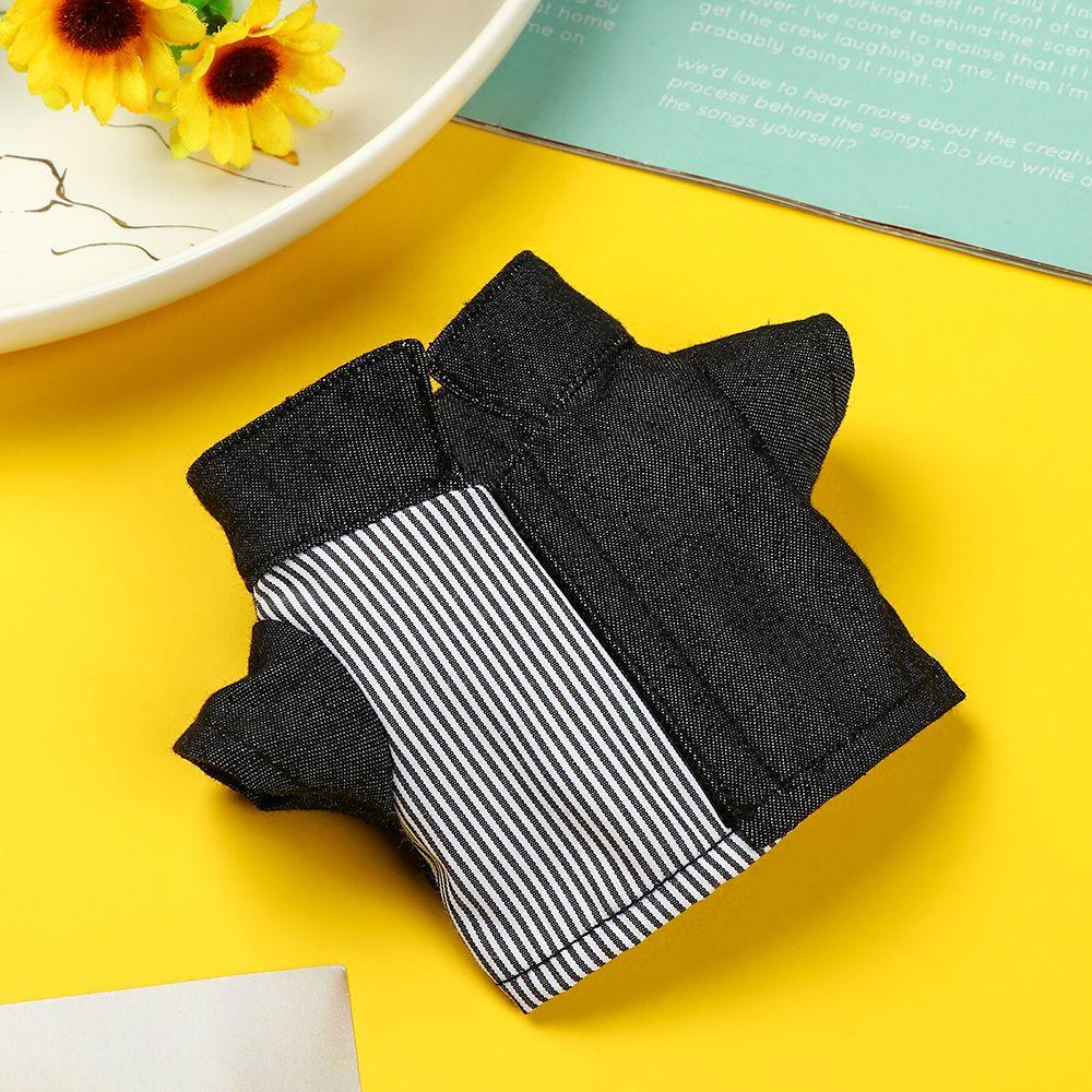 Accessories Cotton Stuffed Stripes Lattice Idol Doll Clothes Solid Color Blouse 20CM Doll Shirt