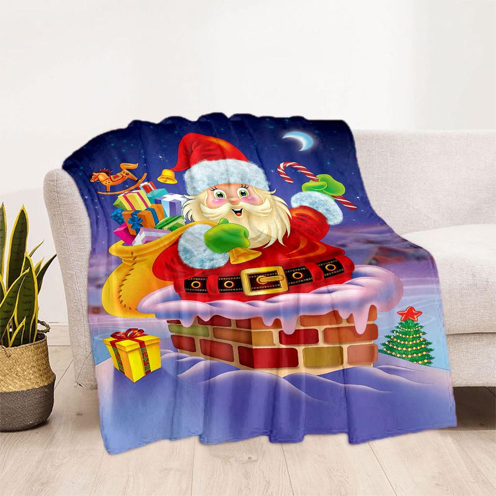 Christmas 168 Blanket Comfortable Suitable for Livingroom Sofa Seaside Four Seasons Multipurpose Stylish Decor Gifts For Family Or Friends