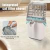 Cat Litter Scooper with Holder Cat Litter Shovel with Integrated Detachable Waste Container Larrge Portable Cat Poop Scooper