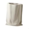 Pleated Paper Bag Vase Bud Decors Organizer Desk Boho Plant Pot Holder Flower for