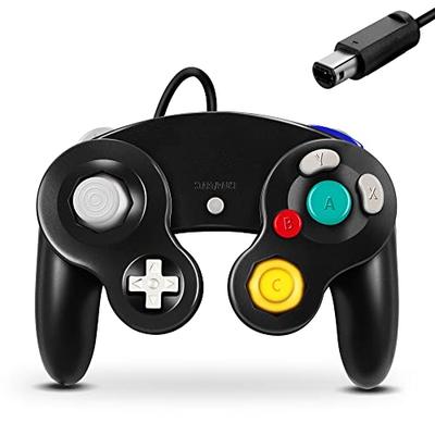 Контроллер FIOTOK GameCube, Классический проводной контроллер для Wii и Nintendo GameCube (черный)