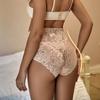 Женское невидимое бесшовное бикини, нижнее белье, кружевные трусики с высокой талией и цветочным принтом, большие размеры, хипстерские трусики для подтяжки тела, подтяжка ягодиц
