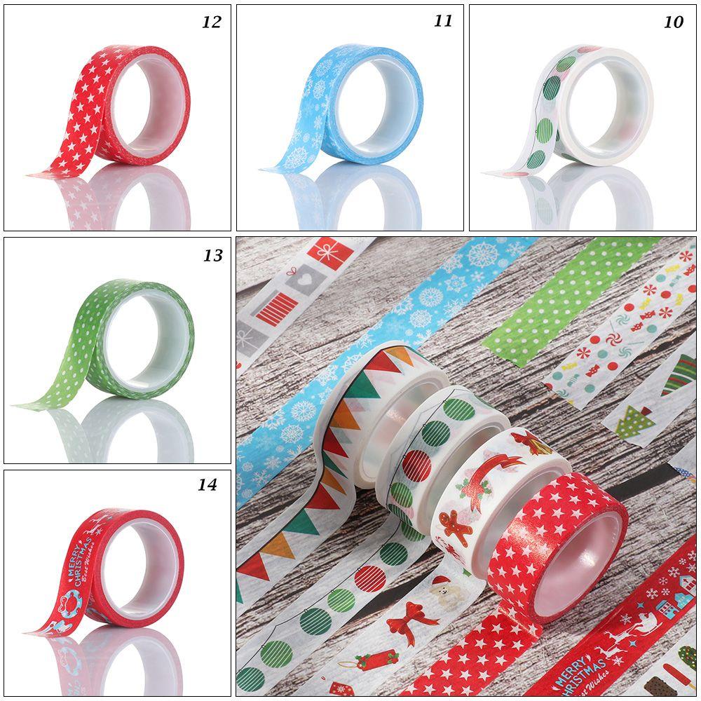 Sticker Scrapbooking Snow Deer Christmas Decor Tape Sticky Paper Masking Tape Christmas Tree