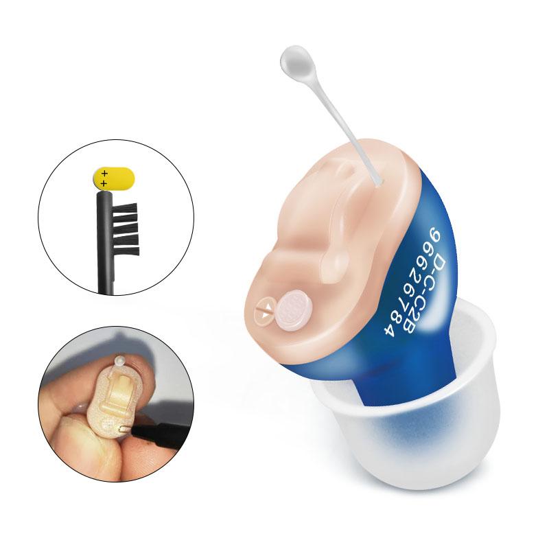 Mini Invisible Hearing Aids For Deafness Wireless Headphones Ear Adjustment Tools Audio Amplifier Listening Devices