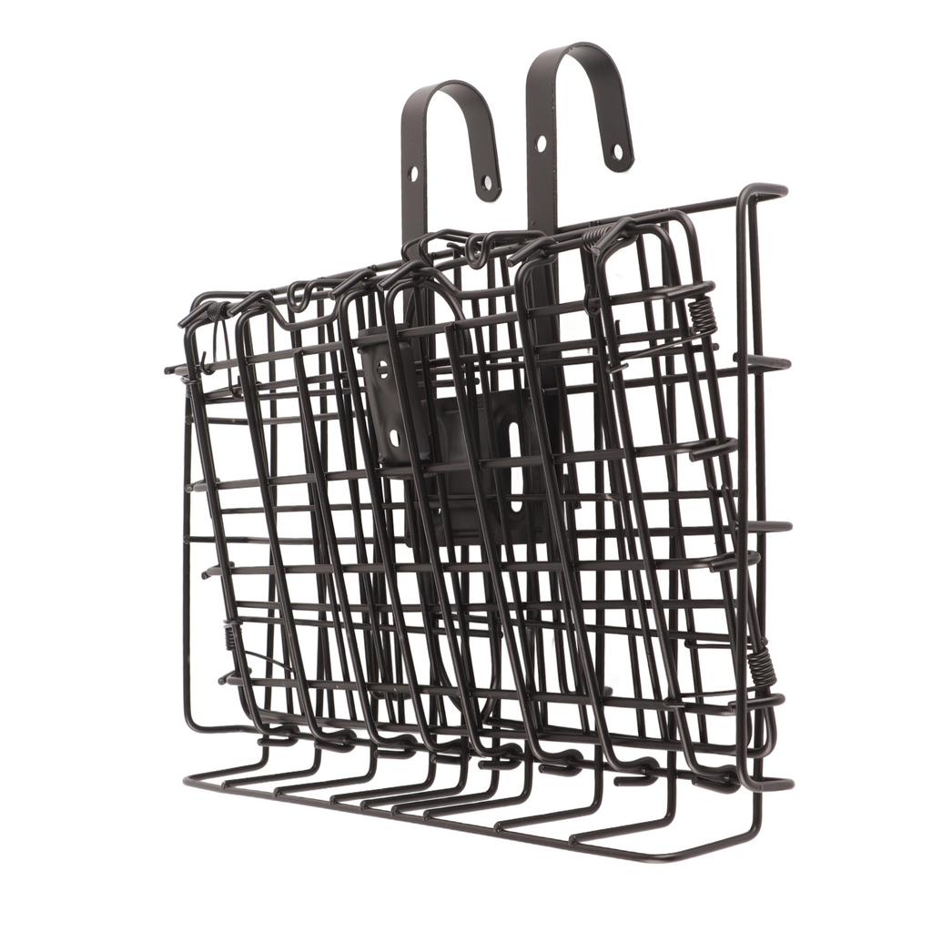 Складная задняя корзина для велосипеда, прочная, съемная, из проволочной сетки, нержавеющая, водонепроницаемая, для горного велосипеда