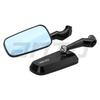 CNC aluminum alloy rearview mirror electric motorcycle modified universal reversing mirror blue mirror anti-glare