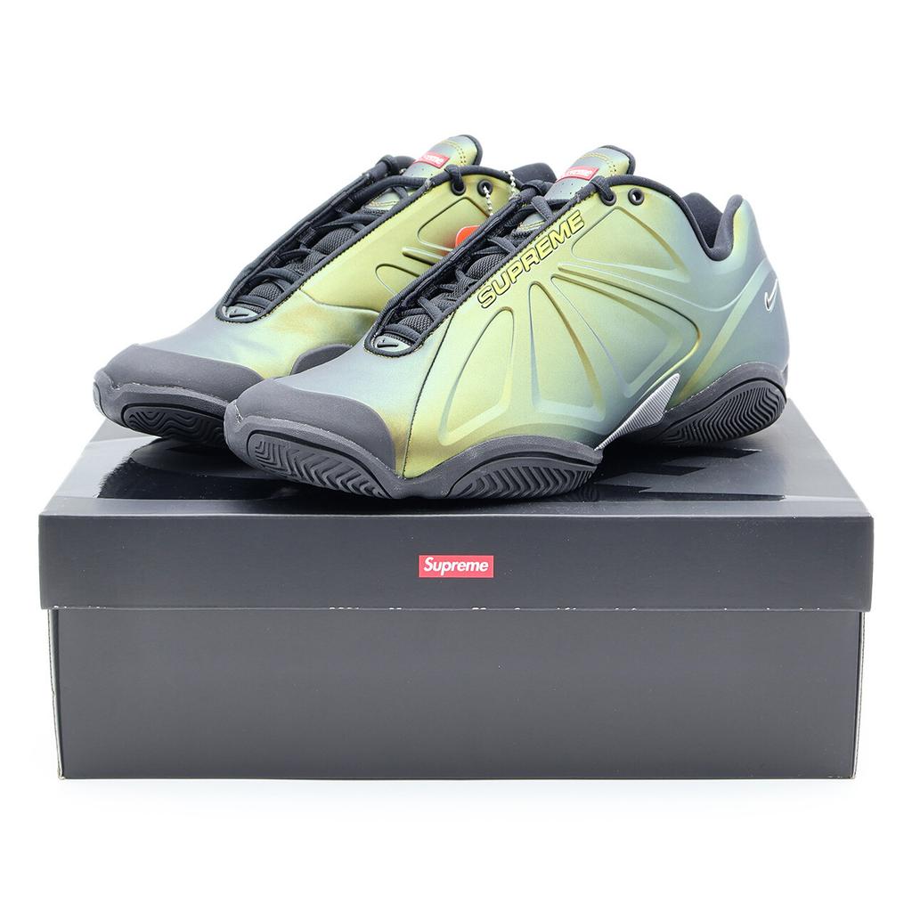 FB8934-700 Supreme Nike Air Zoom Courtposite Металлический Золотой Черный Зеленый (Мужской)