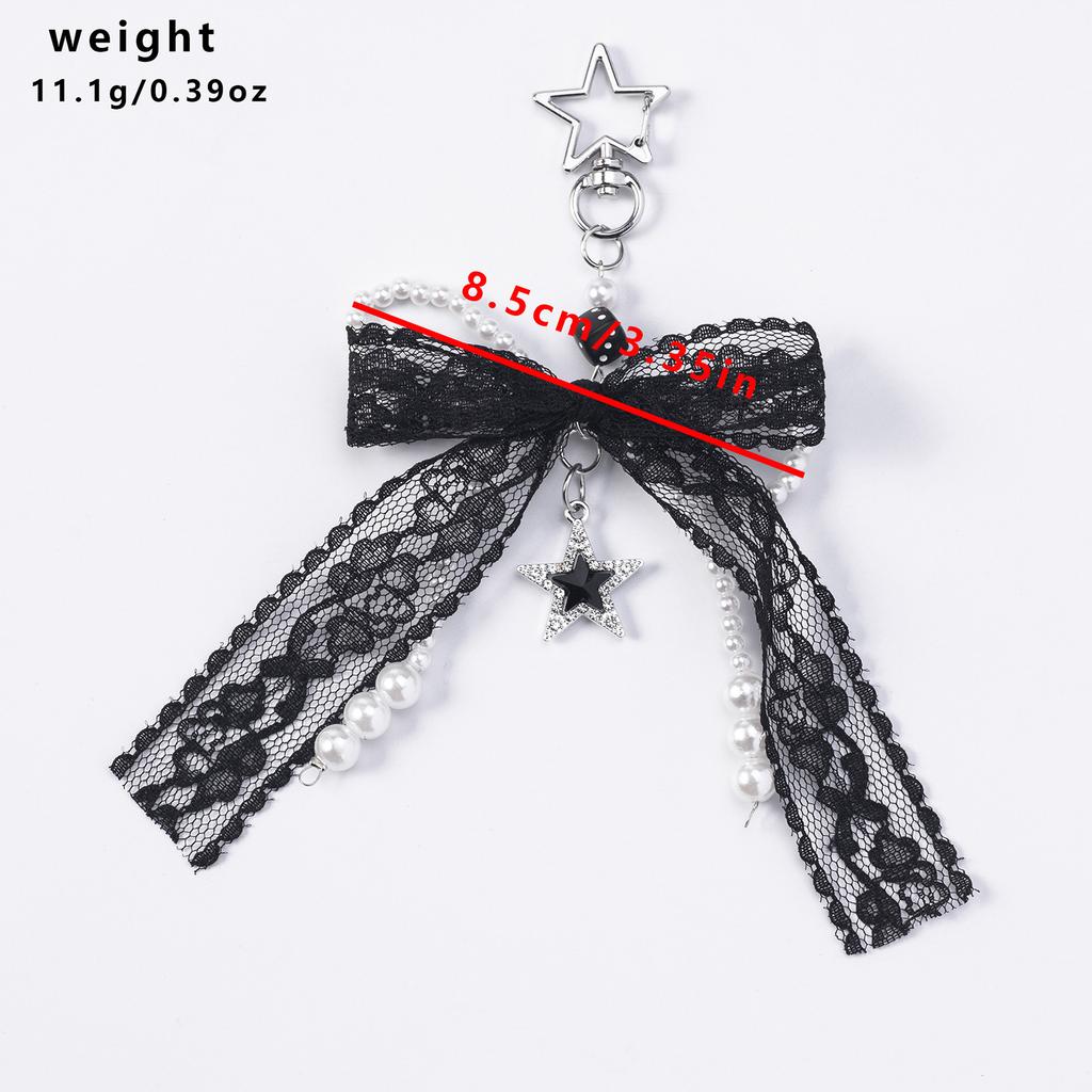 Жемчужные бантики Подвеска-шарм для сумки Эстетичные брелоки для кошелька Брелок для женщин Рюкзак Кошелек Сумка Декор