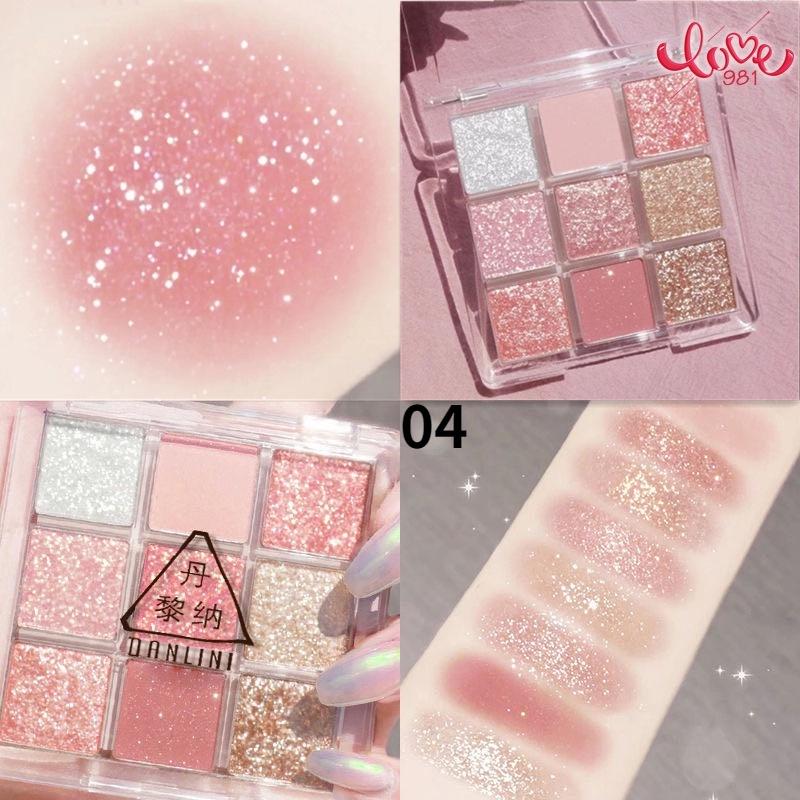 Девятицветная палитра теней для век, матовый перламутровый акриловый материал, девятицветная палитра теней для век с молочным чаем, стойкий водостойкий макияж, украшение глаз