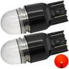 2 Pcs W21/5W LED Bulb 7443 12V 900lm CANBUS Red Off-Road