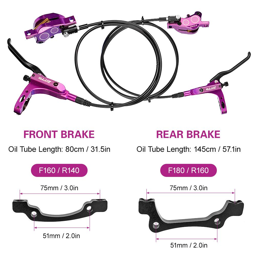 4-поршневой MTB гидравлический дисковый тормоз для велосипеда, алюминиевые передние и задние велосипедные тормоза с суппортом для шоссейного велосипеда