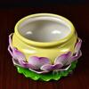 1PCS Ceramic Lotus Incense Burner Buddha Hall Table Household and Indoor Buddha Utensils