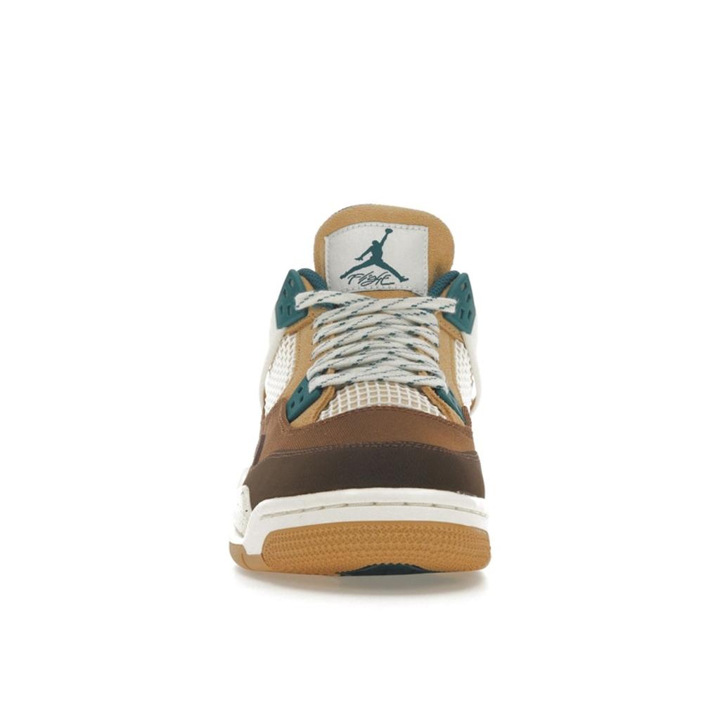 Детские кроссовки Air Jordan 4 Retro GS Cacao Wow Brown Geode-Teal Ale-Brown FB2214-200