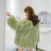 The Same Style As The Internet Celebrity's Dreamy Galaxy Winter New Patchwork Fur Coat for Women with Fox Fur and Raccoon Fur Braiding