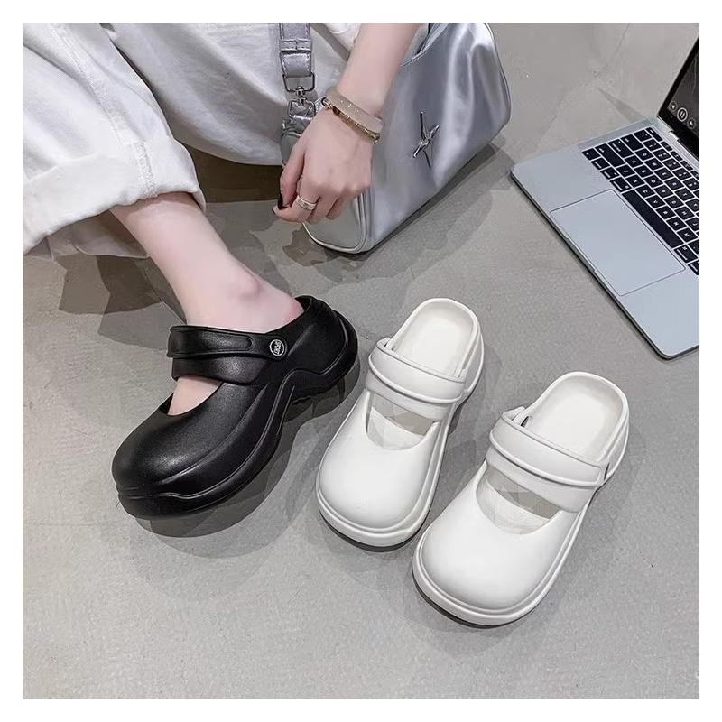 Женские модные летние пляжные сандалии EVA, повседневные шлепанцы, женская обувь на толстой подошве