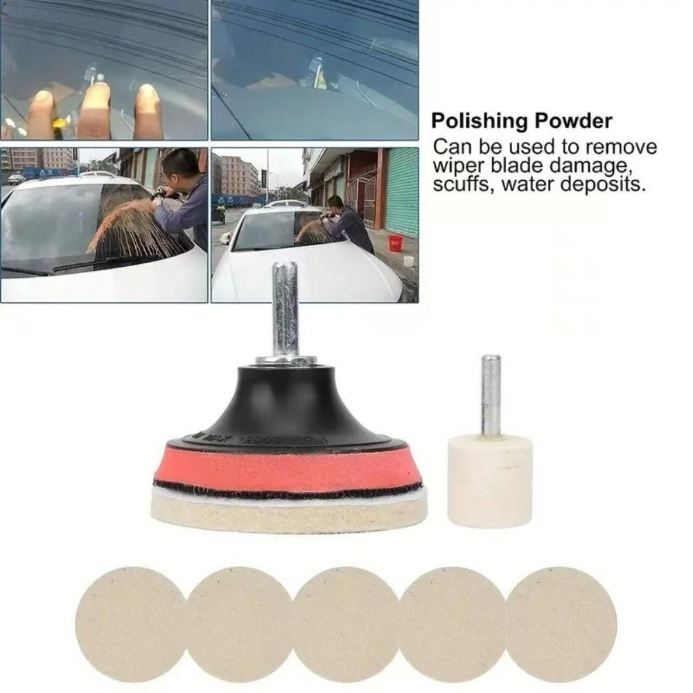 1 Set Restoration Car Glass Polishing Kit Windshield Scratch Remove Kit Car Windshield