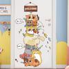 Creative Cats Wall Stickers for Kids Rooms Home Child Bedroom Door Decoration Self-Adhesive Vinyl Sticker