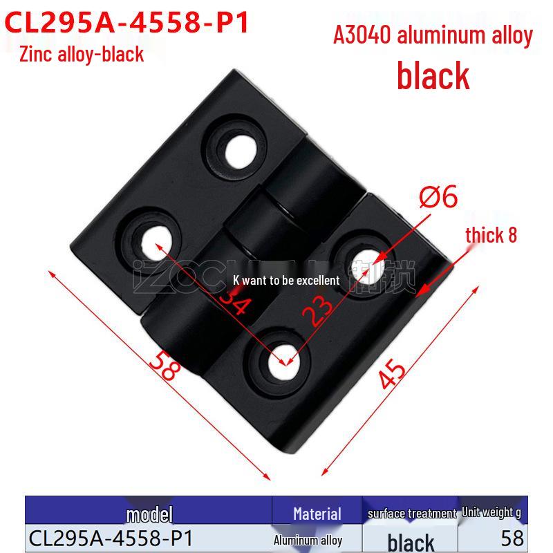 Сверхпрочные петли из цинкового сплава для дверей из алюминиевого профиля (2020/3030/3040/4040)