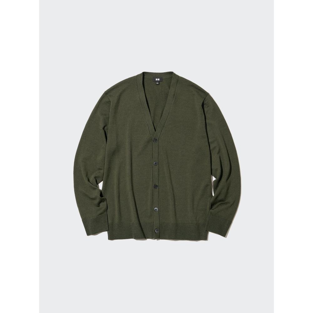 Uniqlo Кардиган с V-образным вырезом из шерсти мериноса