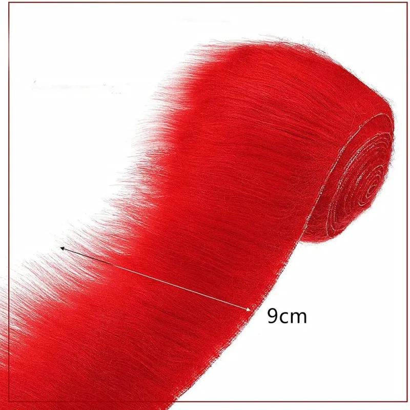 Tapes DIY Apparel Sewing Fluffy Trim Faux Raccoon Fur Ribbon Trimming Fabric Home Decoration Sewing Costume Collar Hat