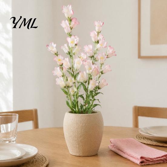 Artificial Bellflower Bouquet Lily of The Valley Flowers Realistic for Wedding Table Centerpieces Fake Flowers Home Decoration And Floral Arrangements