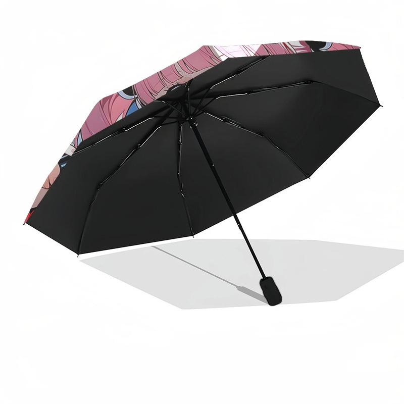 1pc Anime Character Outdoor Umbrella - Automatic Opening/Closing - Portable 3-Fold Design - 8 Bone Iron Frame - Festival Gift for Fans, Travelers