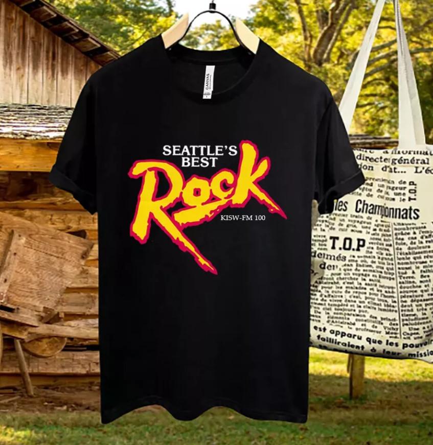 BESTBUY! The Rock 99.9 Fm Kisw Seattle'S Best Kisw Fm 100 Radio T-Shirt Unisex T-Shirt