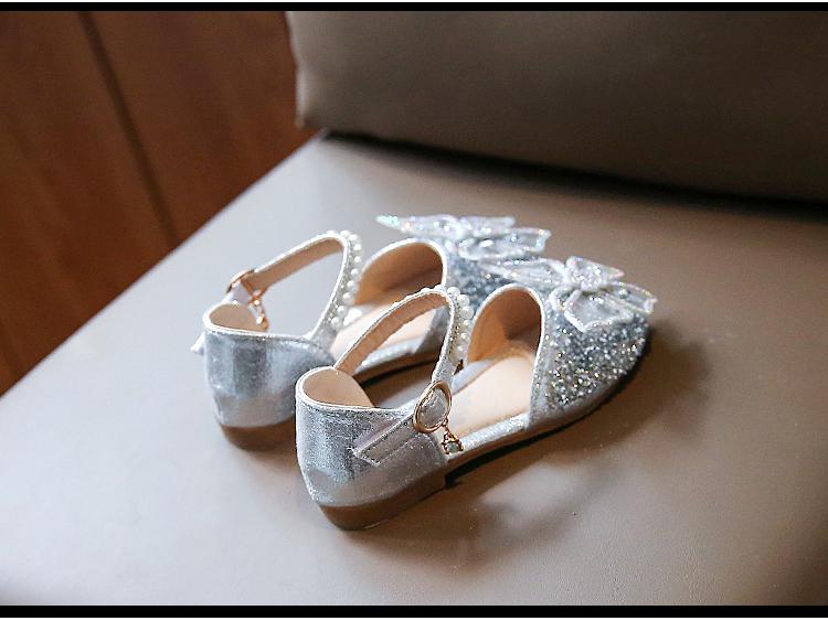 Весенние босоножки с бантом 2025: Детские туфли для танцев и кожаные туфли принцессы