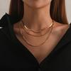 Stylish Clavicle Chain Three Layers Accessory Punk