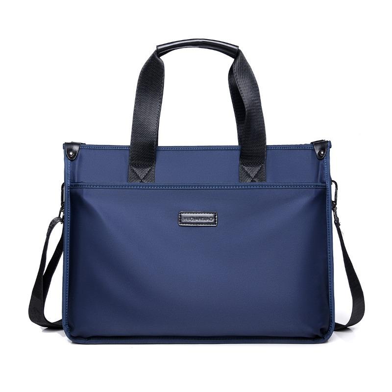 Повседневная мужская сумка Мужская сумка через плечо из ткани Оксфорд Деловая офисная сумка Большой вместимости Сумка для компьютера Повседневный портфель