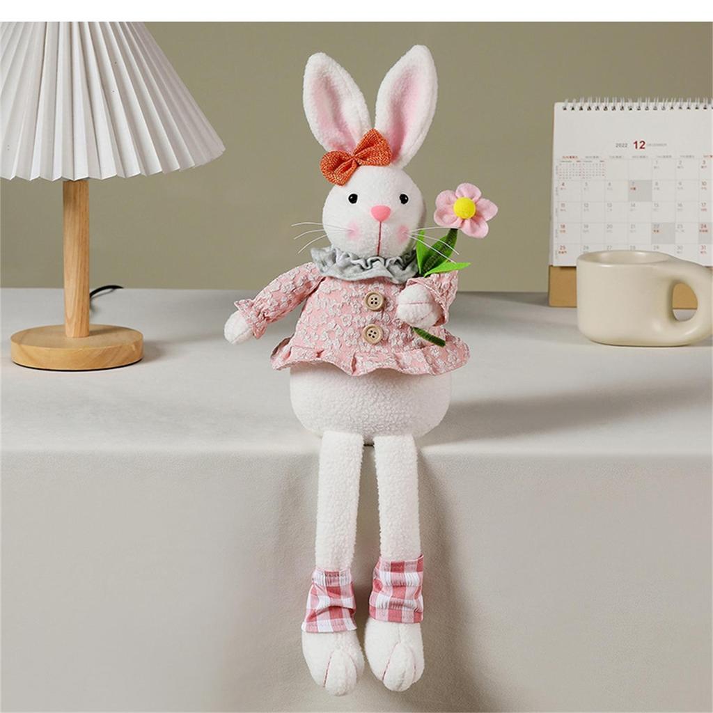 Easter Bunny Doll Figurine Decoration
