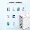 High Speeded USB Charger Adapter 8 Port Intelligent Power Delivery For Simultaneous Smartphones Tablets Multiple Devices