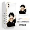 Japanese Anime Luffy Plating Case for iPhone 11 12 13 14 15 Pro Max Samsung Galaxy Xiaomi Mi Redmi Note Oneplus Infinix Tecno Smartphone Cover