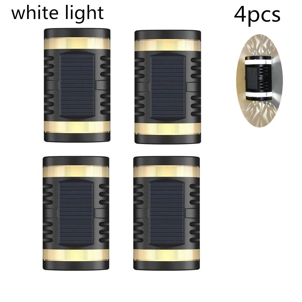 Настенный светильник на солнечных батареях, уличный водонепроницаемый светильник на солнечной энергии, освещающий вверх и вниз, украшение для дома, сада и двора, уличные солнечные лучи