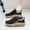 Wholesale Spring New Korean Style High-Looking Sneakers for Students Fashionable Simple Soft Bottom Leather Lightweight Fashion Shoes Women