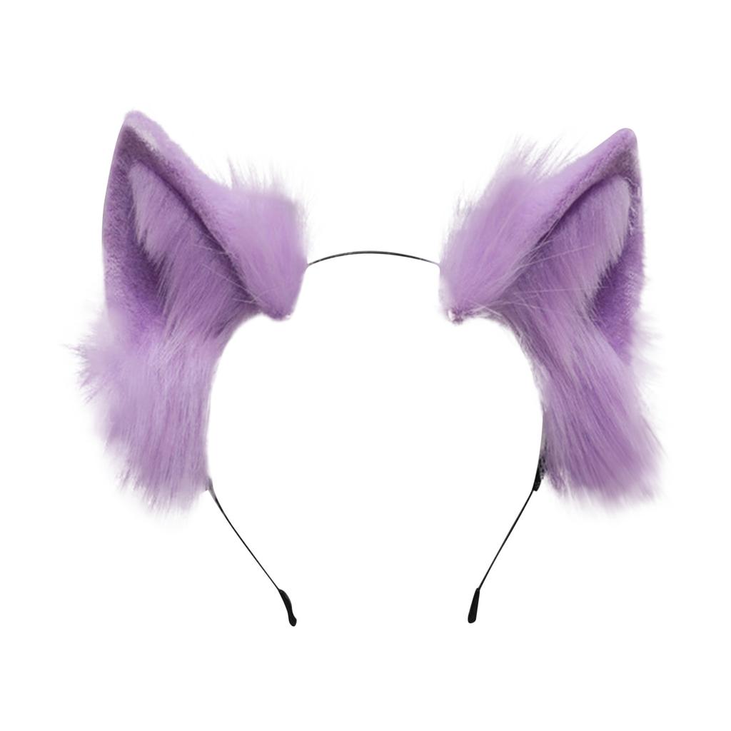 Имитация плюшевых ушей животного, повязка на голову, милый ручной работы, хвост, хвост, косплей, набор хвостов