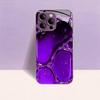 Фиолетовый эффект капли воды для чехла iphone Модный для coque iphone Чехол fundas Стекло для iPhone 17 16 15 14 13 12 pm Pro Plus