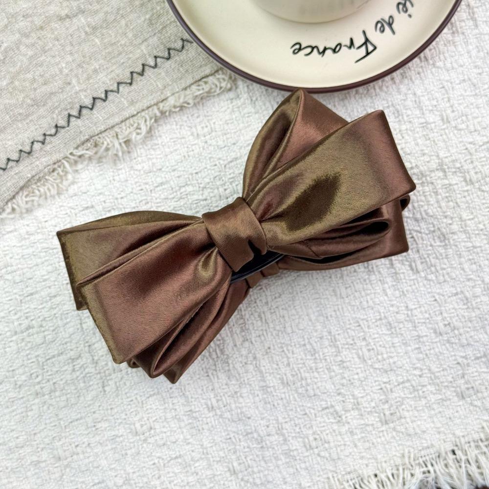 Curved Structure Bow Hair Clip Strong Grip Korean Style Hair Clip New Banana Hair Clip Daily Wear