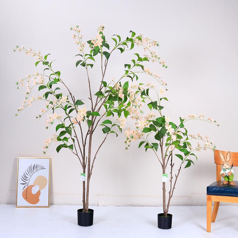 High-End Wisteria Jasmine Artificial Plants Decoration for Living Room and Entryway