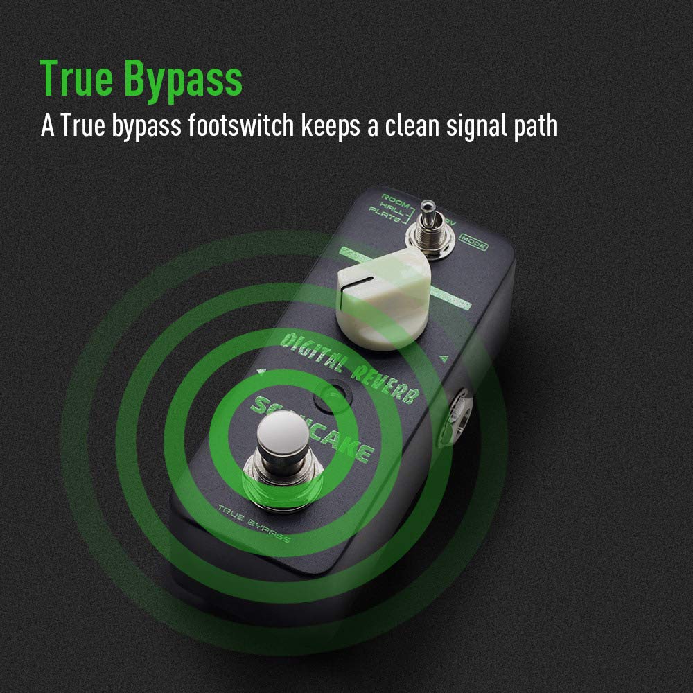 SONICAKE Delay Reverb Гитарная педаль эффектов Цифровая реверберация и