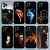 Чехол для телефона на Хэллоуин M-Майкл Майерс для iPhone 17,16,15,14,13,12,Pro,Max,Plus,E,SE4,Air,Mini Черный Мягкий Чехол