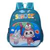 Charming Unisex Preschool Backpack In Pink Blue And Green With Cute Patterns