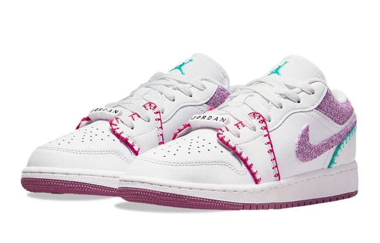 Jordan 1 Low White Light Bordeaux GS DM9037-100