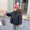 Children's Autumn and Winter Loose Thickened Padded with Hooded Warm Jacket Casual Outerwear