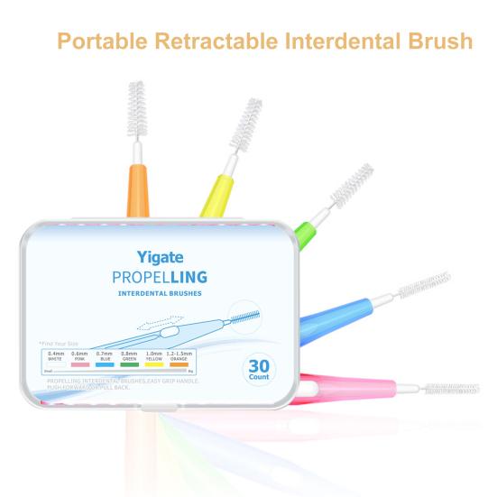 Yousheng Зубная щетка для межзубных промежутков Безопасная Эргономичная Телескопическая Здравоохранение Межзубная щетка