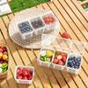 Refrigerator Food Drain Fresh-Keeping Box Fresh Vegetable Fruit Drain Storage Box Fruit Vegetable Drain Basket Kitchen Organizer