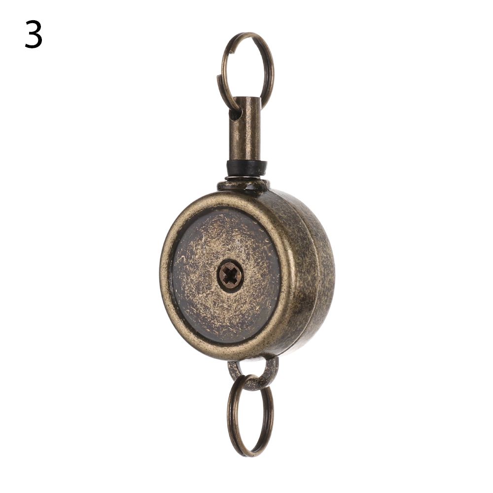 1 шт. Металлический зажим для ID-карты, бейджа, канцелярский, выдвижной брелок для ключей, ланьярд