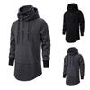 New Hooded Simple Casual Men's Sweater Loose Windbreaker Mid-length Men's Clothing